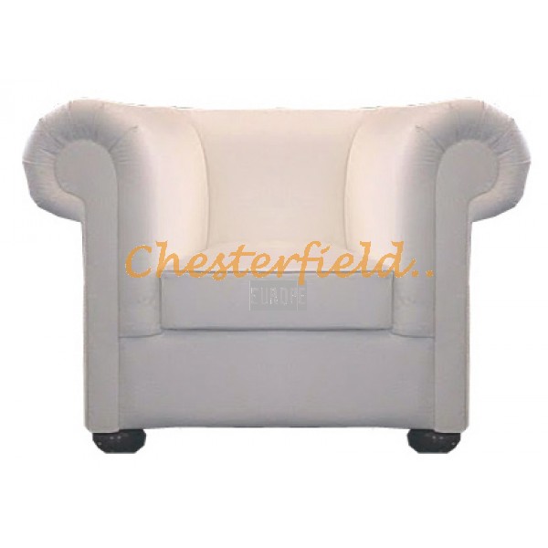 London XL hvid (K1) Chesterfield lænestol