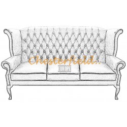 Chesterfield Queen 3-pers Sofa