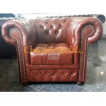 Williams Cognac (A4) Cheserfield lænestol