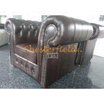 Klassisk Antik brun (A5) Chesterfield lænestol