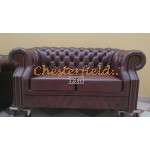 Windsor XL bordeaux Chesterfield 2 personer sofa (A7)