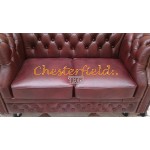 Windsor XL bordeaux Chesterfield 2 personer sofa (A7)