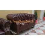 Windsor XL bordeaux Chesterfield 2 personer sofa (A7)