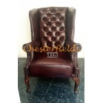 St. James bordeaux (A7) Chesterfield lænestol
