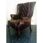 St. James bordeaux (A7) Chesterfield lænestol