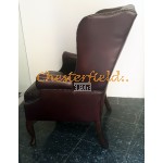 St. James bordeaux (A7) Chesterfield lænestol