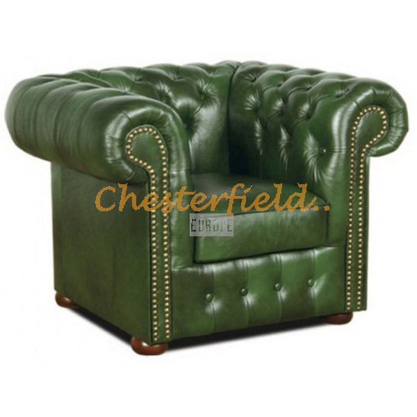 Klassisk XL Antik grun (A8) Chesterfield lænestol