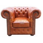 Klassisk Antik whisky (C12) Chesterfield lænestol