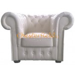 Klassisk Off-White (K2) Chesterfield lænestol