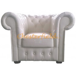 Klassisk Off-White (K2) Chesterfield lænestol