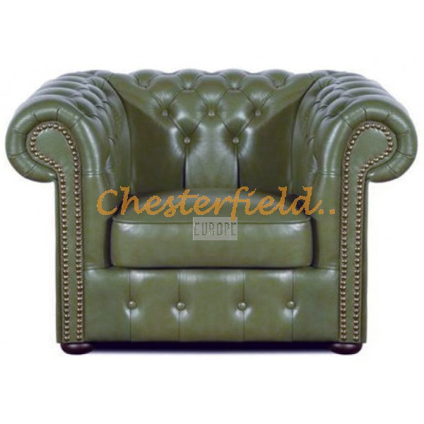 Klassisk XL olivengrøn (S14) Chesterfield lænestol