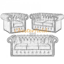 Classic Chesterfield Sofagarnitur