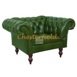 Diva grøn (A8) Chesterfield lænestol