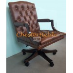 Chesterfield King forhold (S12) drejelig lænestol