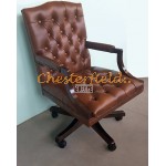 Chesterfield King forhold (S12) drejelig lænestol