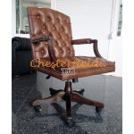 Chesterfield King forhold (S12) drejelig lænestol