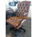 Chesterfield King forhold (S12) drejelig lænestol