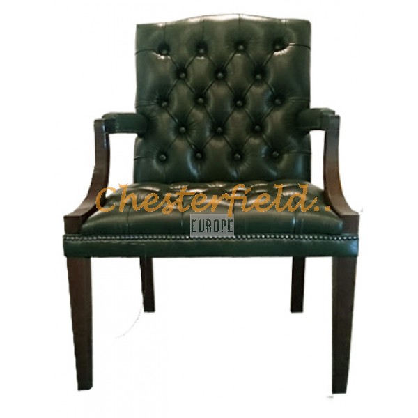 King grøn (A8) Chesterfield lænestol