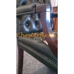 King grøn (A8) Chesterfield lænestol