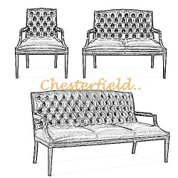 King Chesterfield Garnitur