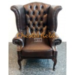 Queen brun (A5 mørk)  Chesterfield  lænestol 