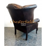 Queen brun (A5 mørk)  Chesterfield  lænestol 