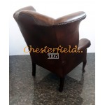 Queen brun (A5 Medium) Chesterfield lænestol