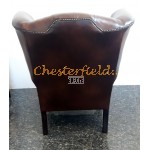 Queen brun (A5 Medium) Chesterfield lænestol