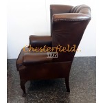 Queen brun (A5 Medium) Chesterfield lænestol