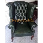 Queen grøn (A8) Chesterfield lænestol