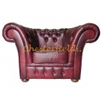 Windchester Antik bordeaux (A7) Chesterfield lænestol