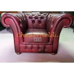 Windchester Antik bordeaux (A7) Chesterfield lænestol