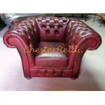 Windchester Antik bordeaux (A7) Chesterfield lænestol