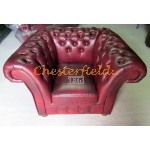 Windchester Antik bordeaux (A7) Chesterfield lænestol