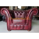Windchester Antik bordeaux (A7) Chesterfield lænestol