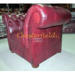 Windchester Antik bordeaux (A7) Chesterfield lænestol