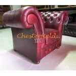 Windchester Antik bordeaux (A7) Chesterfield lænestol