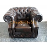 Windsor XL Antik brun (A5) Chesterfield lænestol