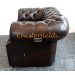 Windsor XL Antik brun (A5) Chesterfield lænestol