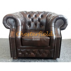 Windsor Antik brun (A5) Chesterfield lænestol
