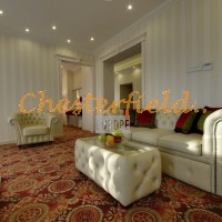 Chesterfield sovesofa, bord