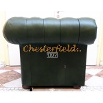 Klassisk XL Antik grun (A8) Chesterfield lænestol