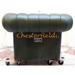 Klassisk XL Antik grun (A8) Chesterfield lænestol