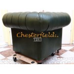 Klassisk XL Antik grun (A8) Chesterfield lænestol