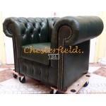 Klassisk XL Antik grun (A8) Chesterfield lænestol