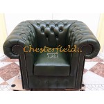 Klassisk XL Antik grun (A8) Chesterfield lænestol