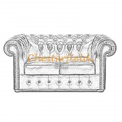 Chesterfield Klassisk 2 pers Sofa (20)
