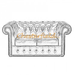 Chesterfield Klassisk 2 pers Sofa