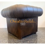 Klassisk Antik mellembrun (A5M) Chesterfield lænestol