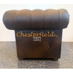 Klassisk XL Antik mellembrun (A5M) Chesterfield lænestol